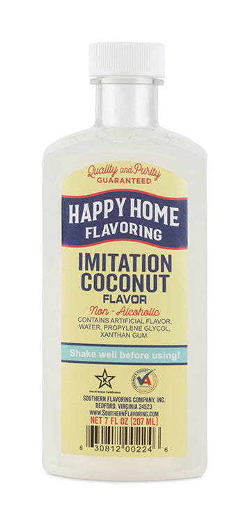 Happy Home Imitation Pineapple Flavoring, Non-Alcoholic, Certified Kosher,  7 oz.