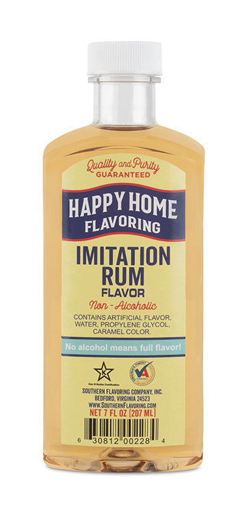 Happy Home Imitation Rum Flavoring, Non-Alcoholic, Certified Kosher, 7 oz.  - Buy Online - 146492738