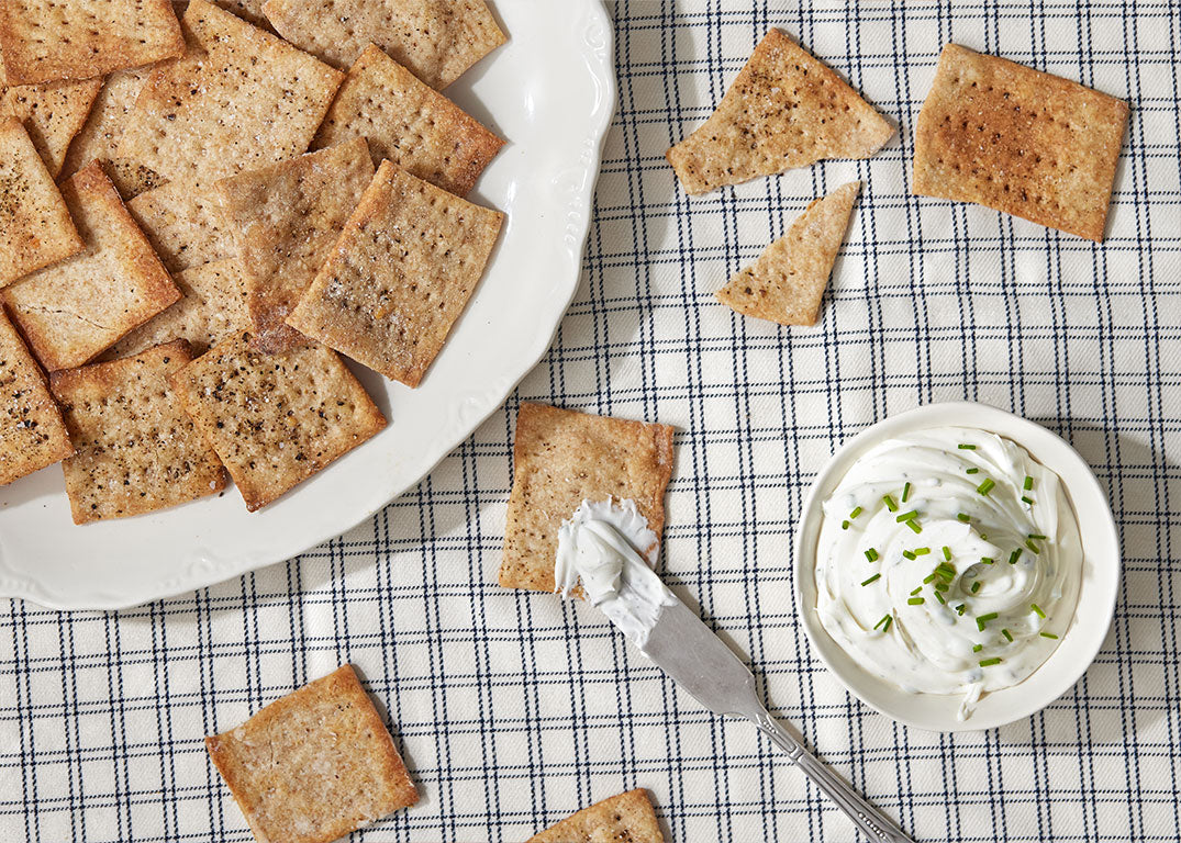 Parmesan Pepper Crackers